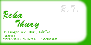 reka thury business card